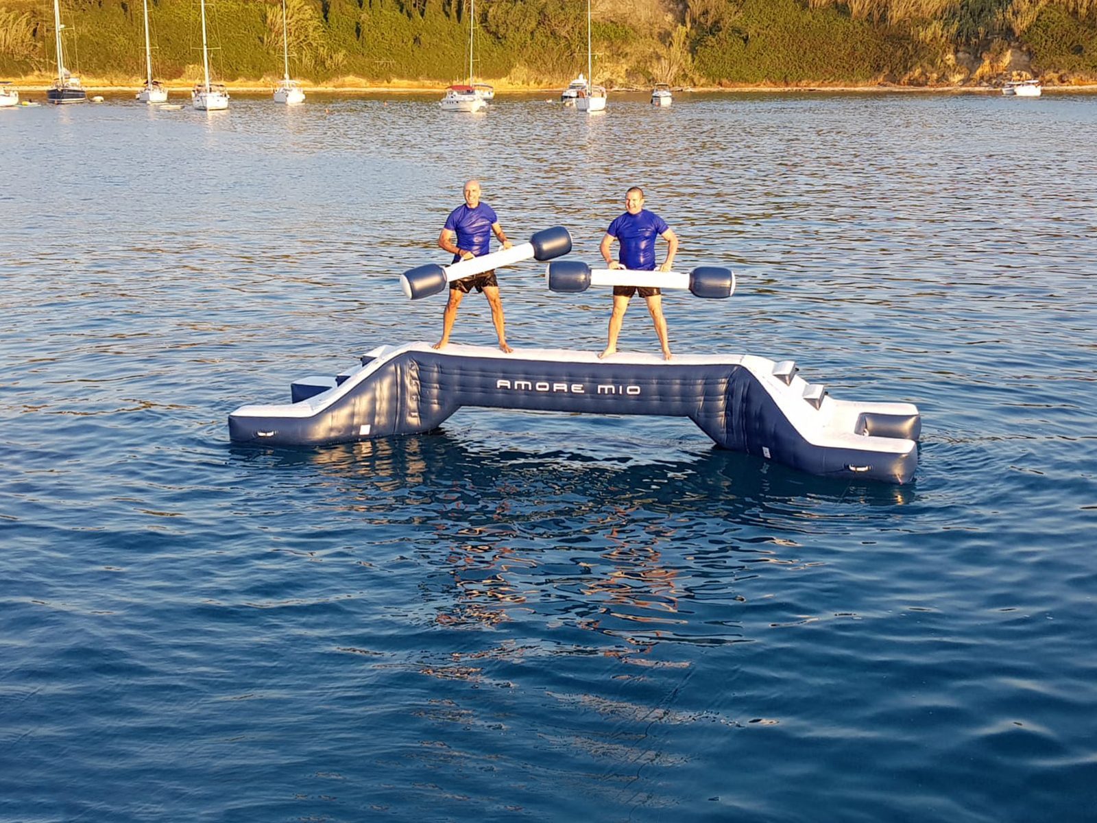 Two men on Yacht Joust