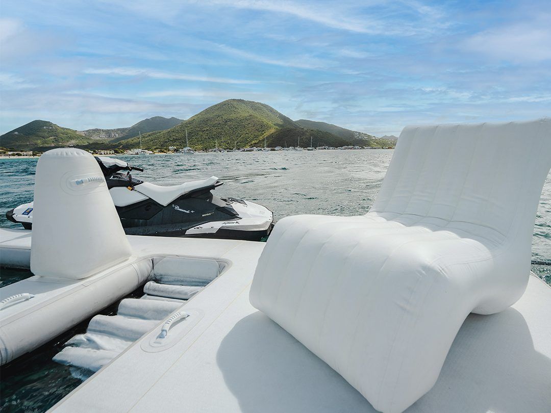 FunSize Beach Club Sea Pool and Superyacht Wave Chair on Motor Yacht Crescendo