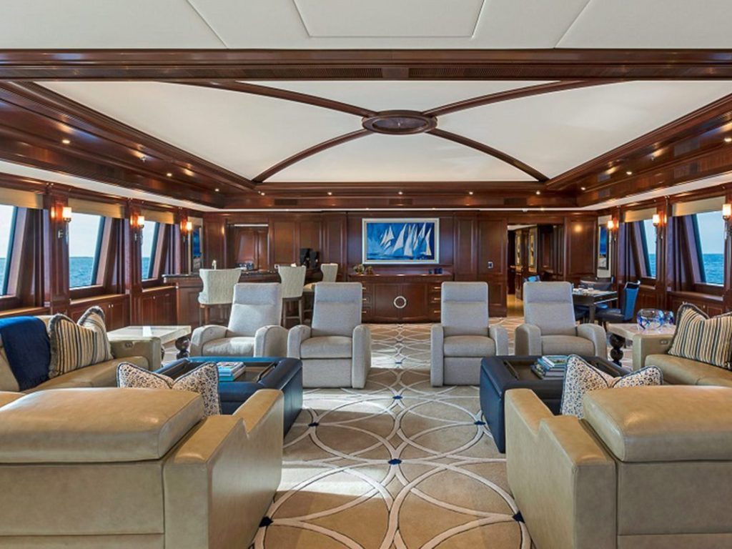 The Master Salon on Motor Yacht Loon