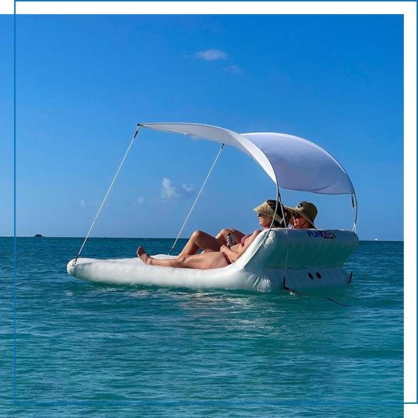 Superyacht Inflatables Floating Shaded Lounger