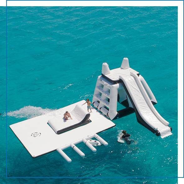 Superyacht Inflatables Playground and Custom Beach Club Sea Pool
