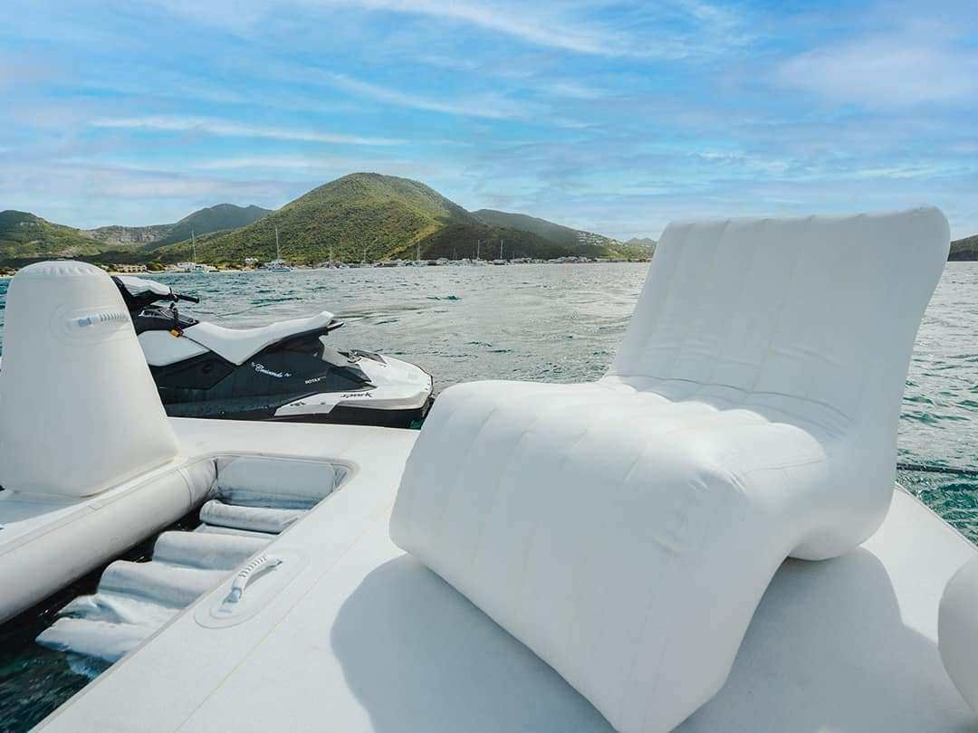 Superyacht Wave Chair on a FunAir Sea Pool