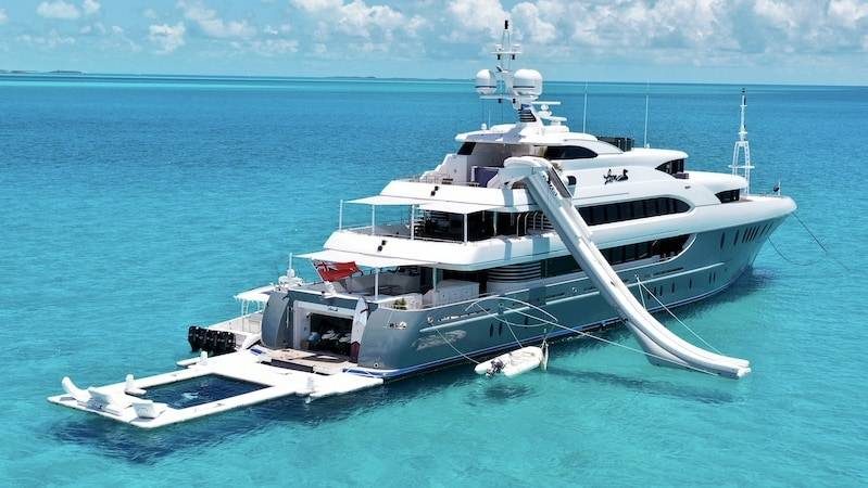 FunAir Superyacht Inflatables Yacht Slide and Sea Pool