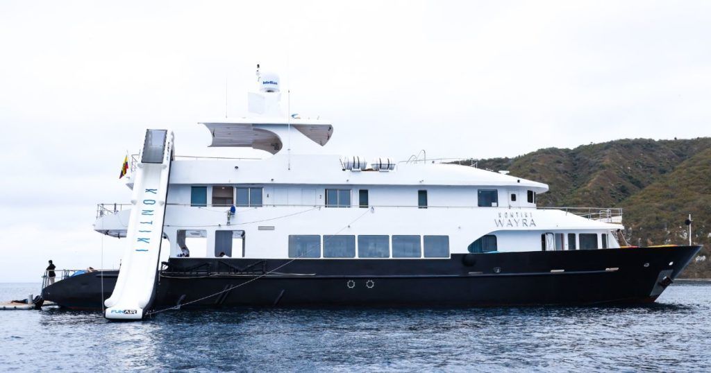 Yacht Kontiki Wayra with variety of yacht toys available for charter in Ecuador