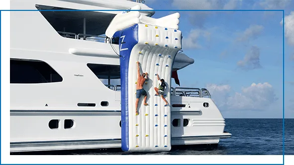 FunAir Climbing Walls over the rail