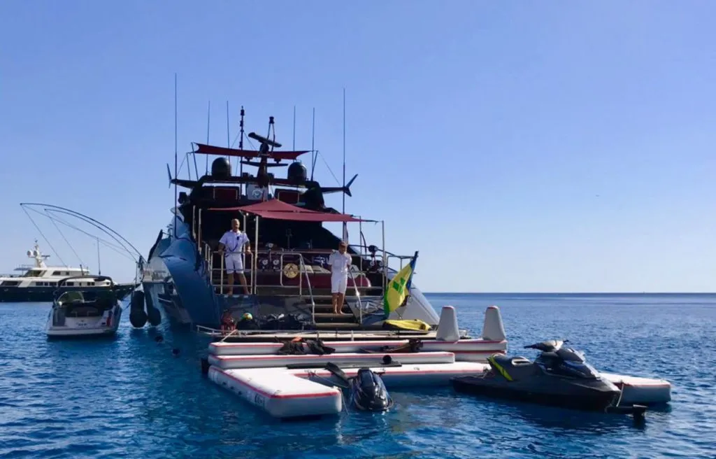 convertible jet ski dock for yachts