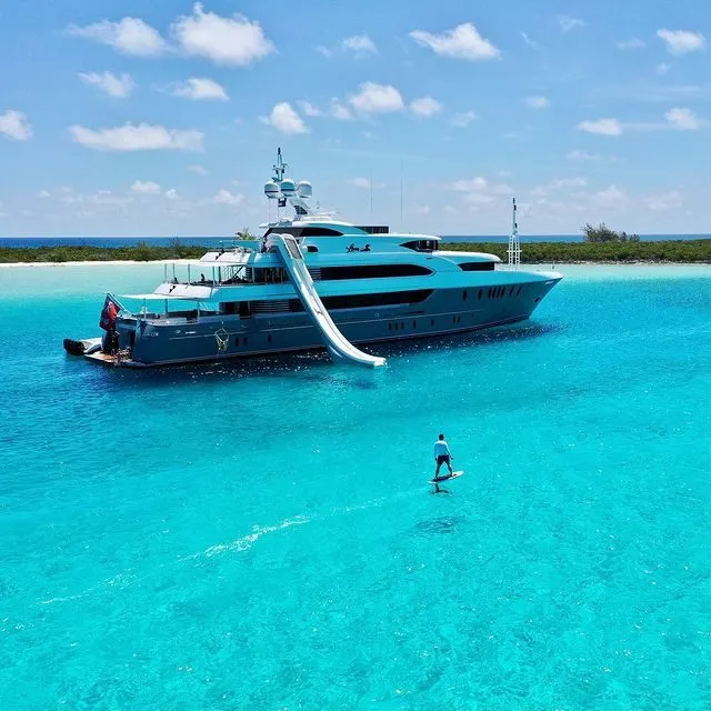 Custom Yacht Slide on Superyacht Loon