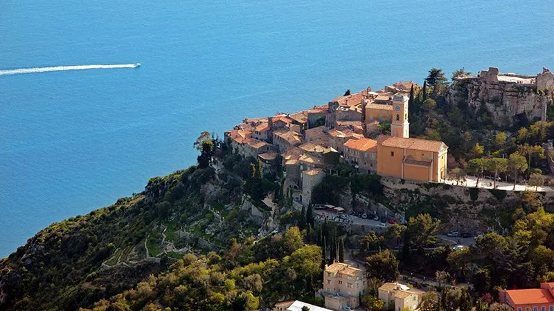 Overlooking the coastal village of Eze in the South of France