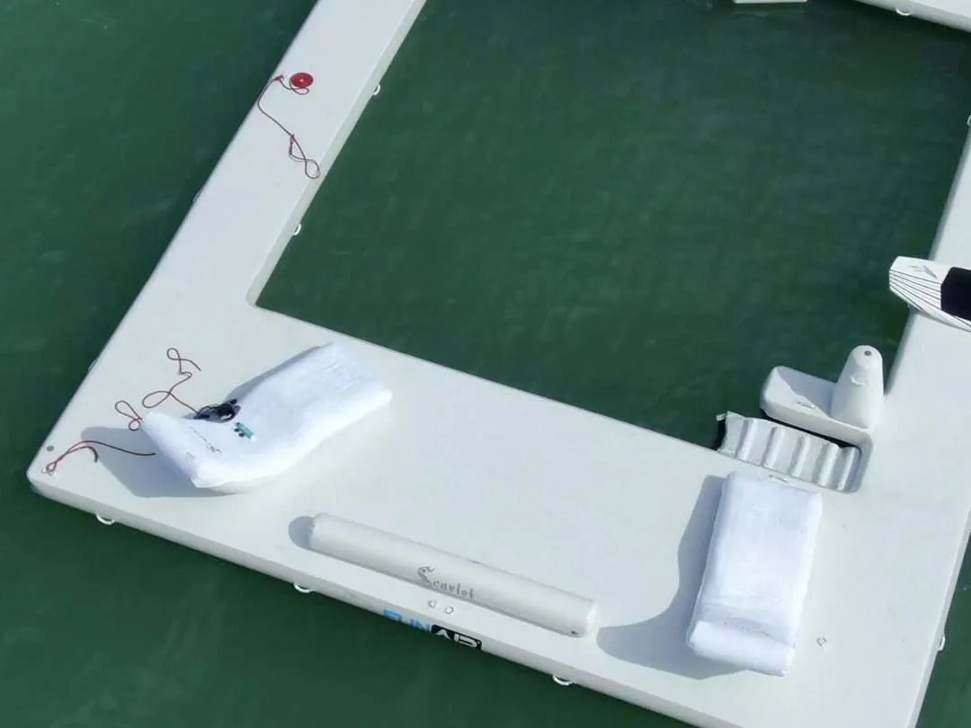 Beach Club Sea Pool on superyacht Scarlet