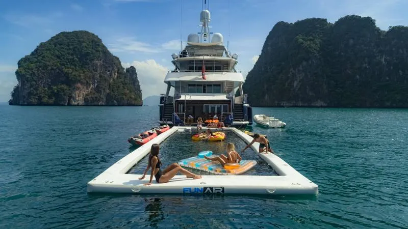 FunAir Custom Sea Pool on MY Lady Azul