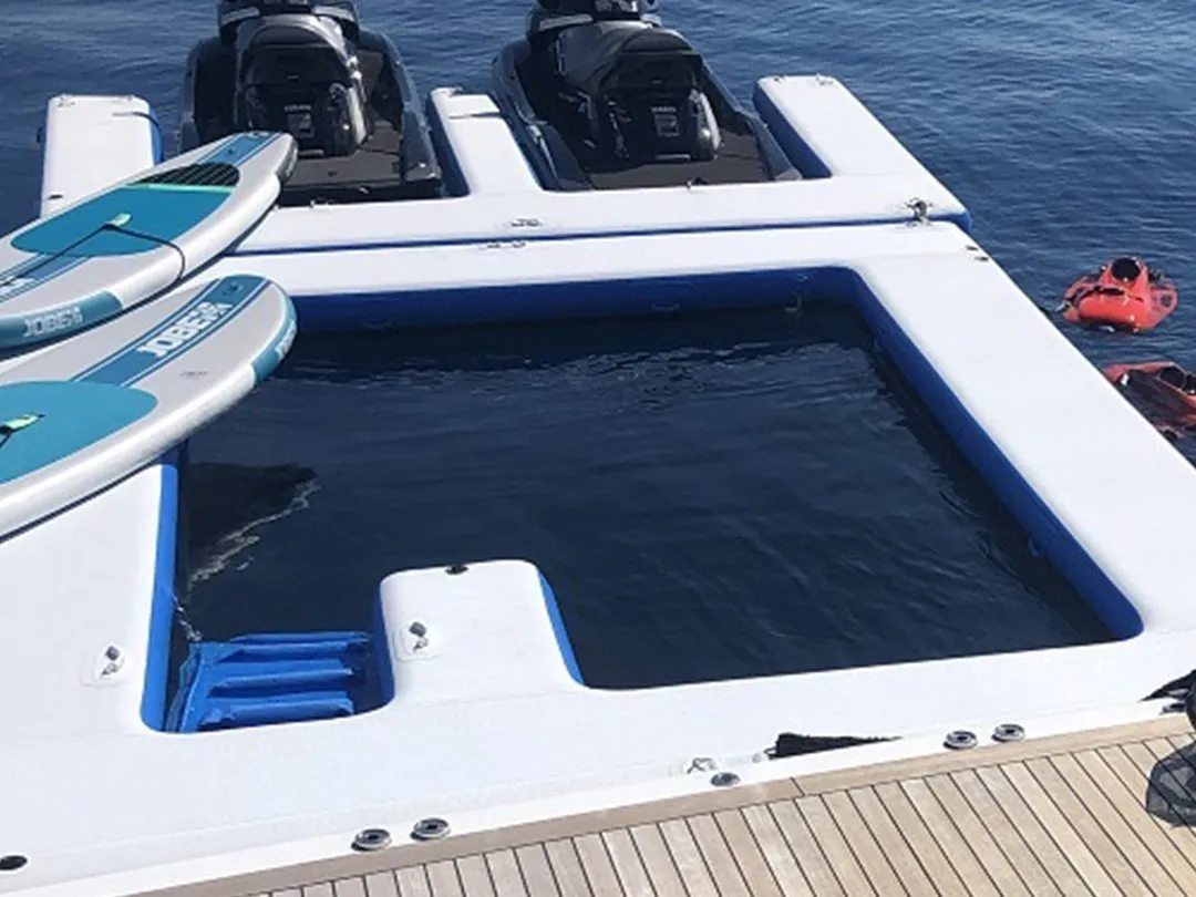 Sea Pool and Jet Ski Dock on Motor Yacht Sea Us