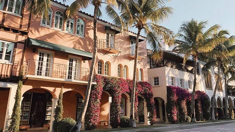 Worth Avenue in Palm Beach Florida