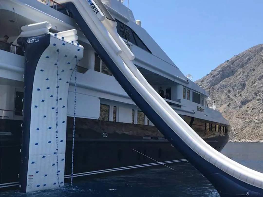 Over The Rail Climbing Wall on Motor Yacht Helios