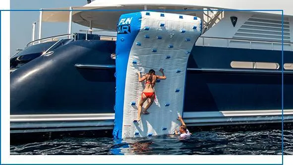 QuickShip Climbing Wall on Motor Yacht Sirocco