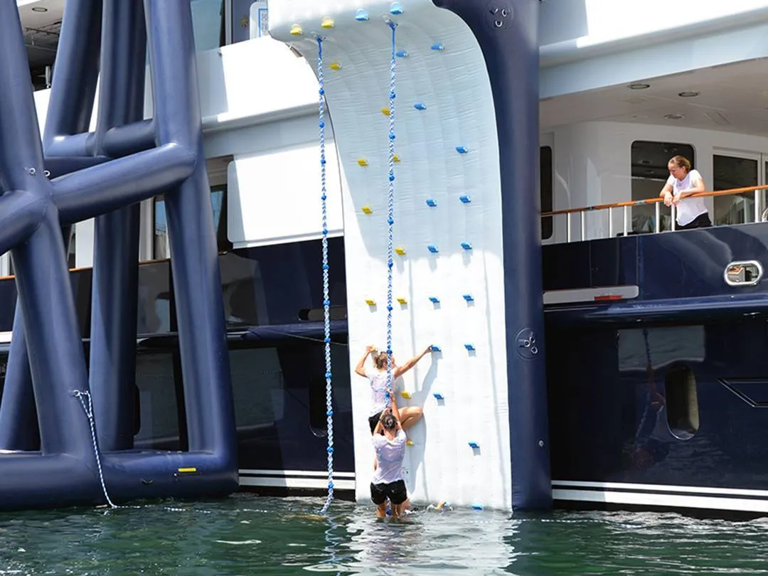 Water Entry Climbing Wall on MY Helios