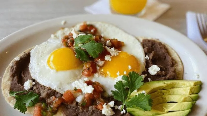 Spicy Mango Margarita Huevos Rancheros