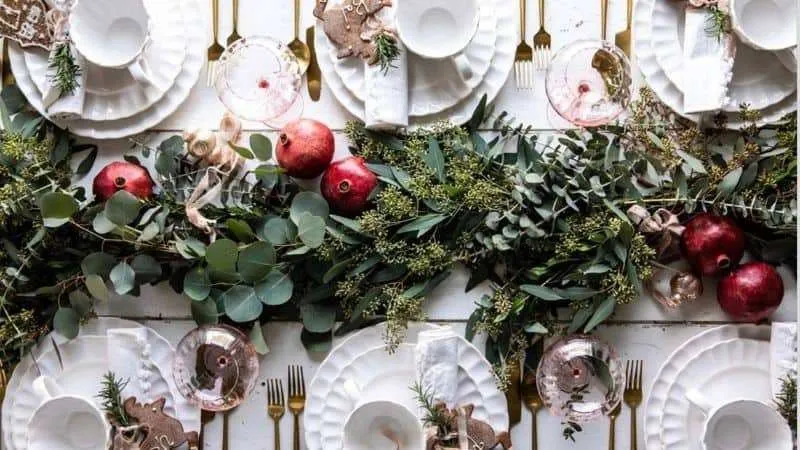 Christmas table decorations