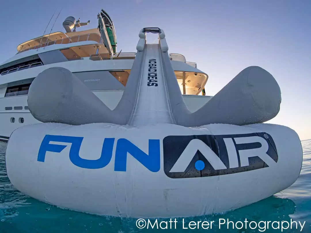 FunAir Custom Yacht Slide on MY No Bad Ideas