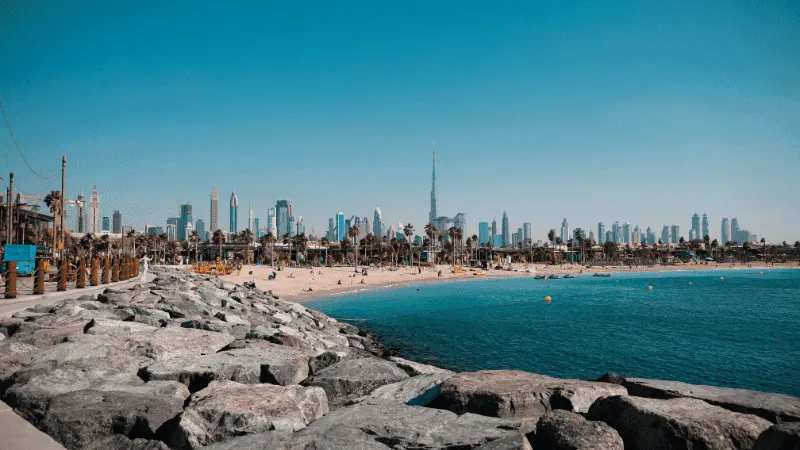 Kite Beach in Dubai free and open to public with watersport rentals available