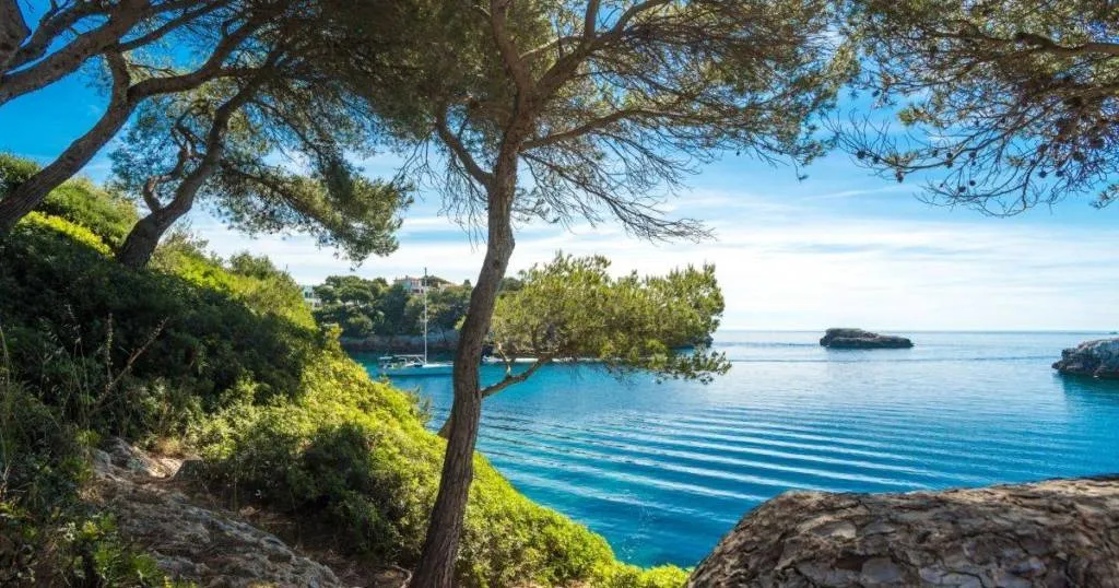 Rocky coast and cliffs for adventurous superyacht crew at the Delta in Mallorca Spain