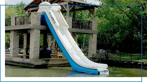 FunAir Inflatable Boat Dock Slide