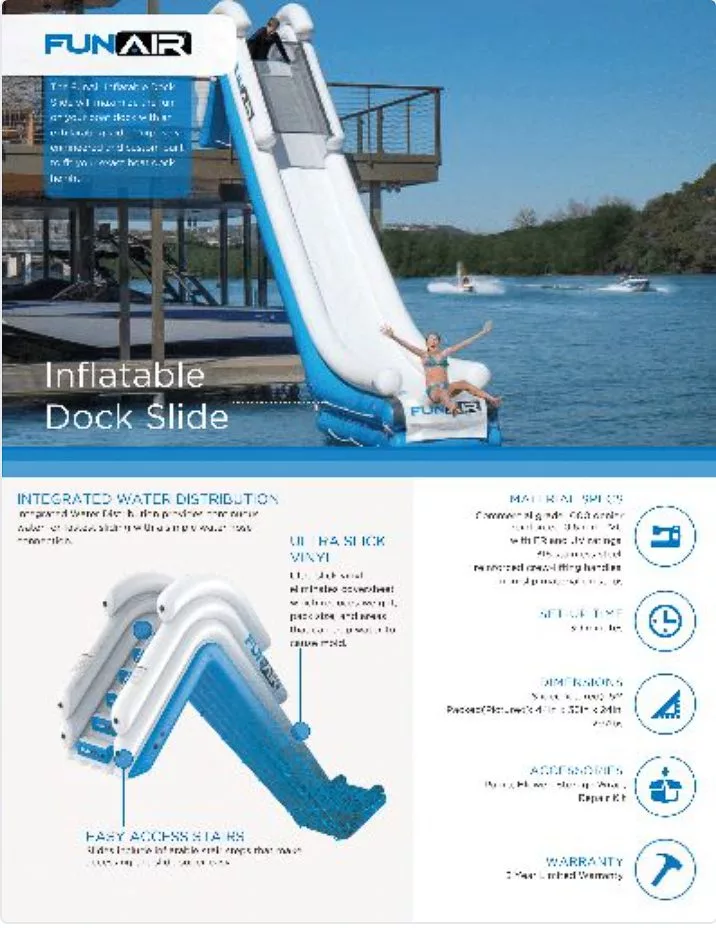 FunAir Dock Slide Spec Sheet