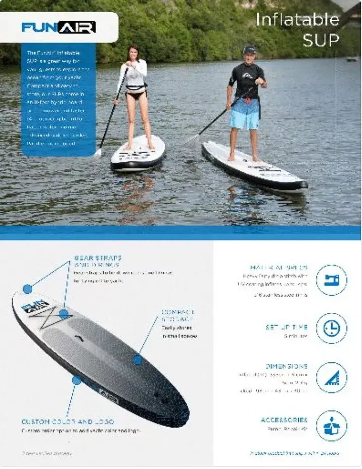 FunAir SUP Spec Sheet