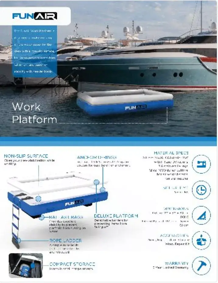 FunAir Work Platform Spec Sheet