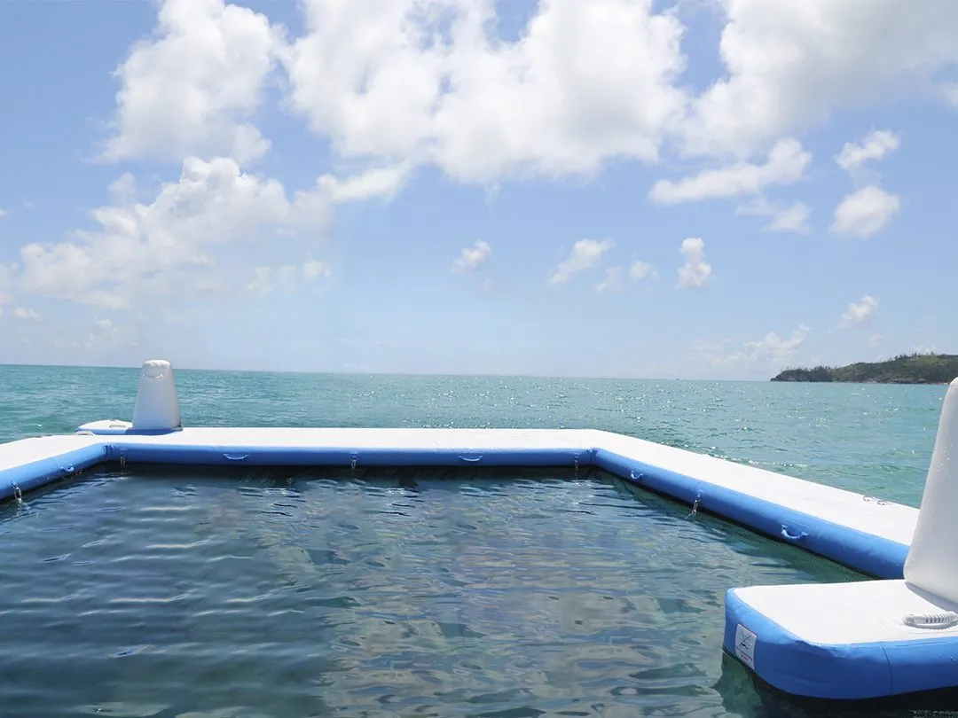 Netted Sea Pool in the ocean