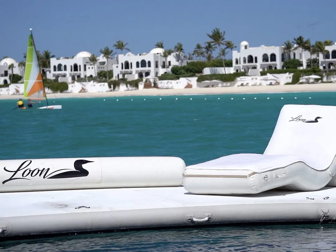 Beach Club Sea Pool and Superyacht Wave Chairs on MY Loon