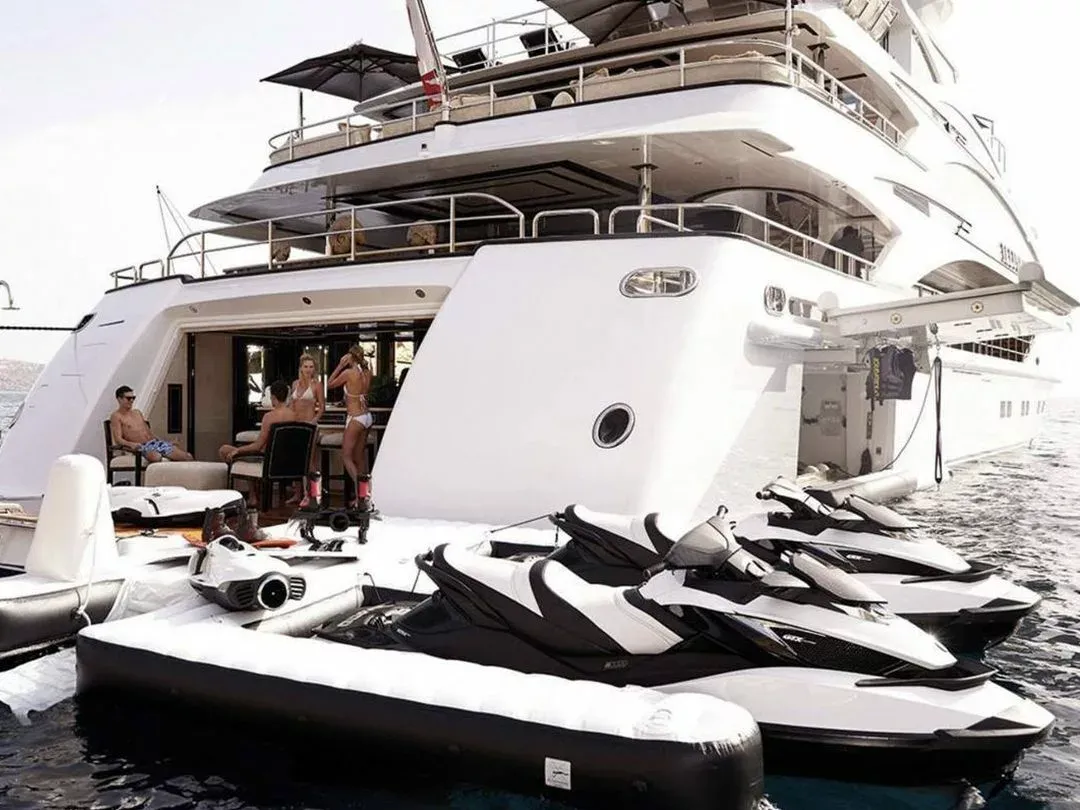 Motor Yacht Illusion custom Jet Ski Dock